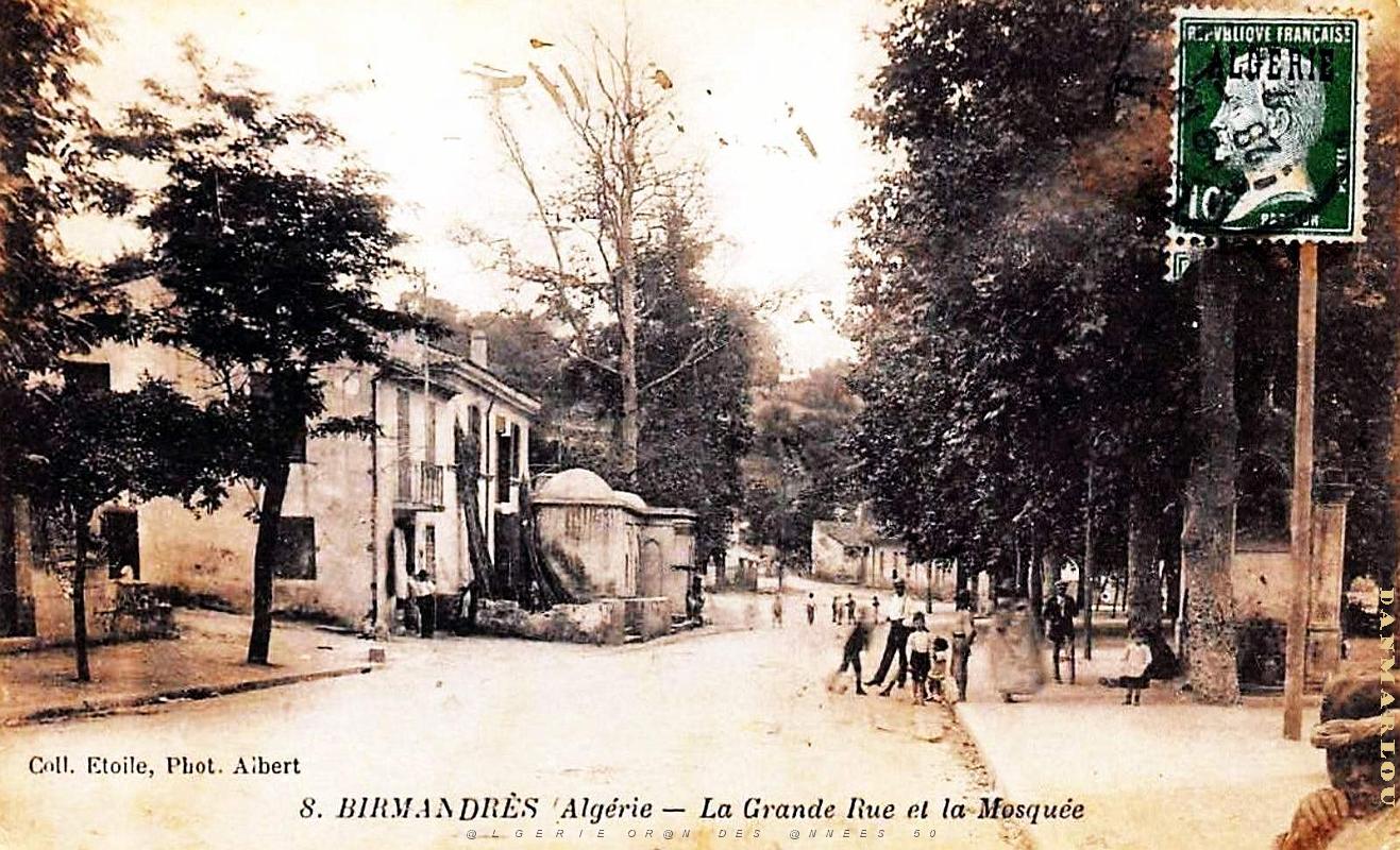 Birmandreis - Grande Rue et Mosquee - 1925.jpg